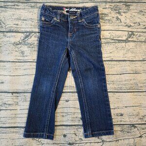 Tommy Hilfiger Toddler Girls 3T Skinny Blue Jeans Adjustable Waist Jeans
